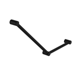 Mecca Care 32mm Ambulant Nero Toilet Nero Grab Rail 45 Degree 750X450mm - Matt Black